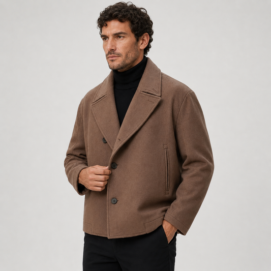 Montviro | Men's Softshell Jacket - Lapel Collar Fall Winter Coat