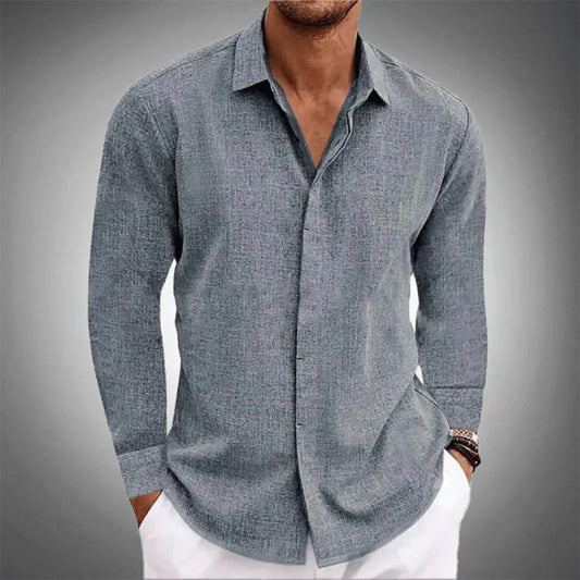 Men’s Linen Shirt – Lightweight Breathable Summer Style | Montviro