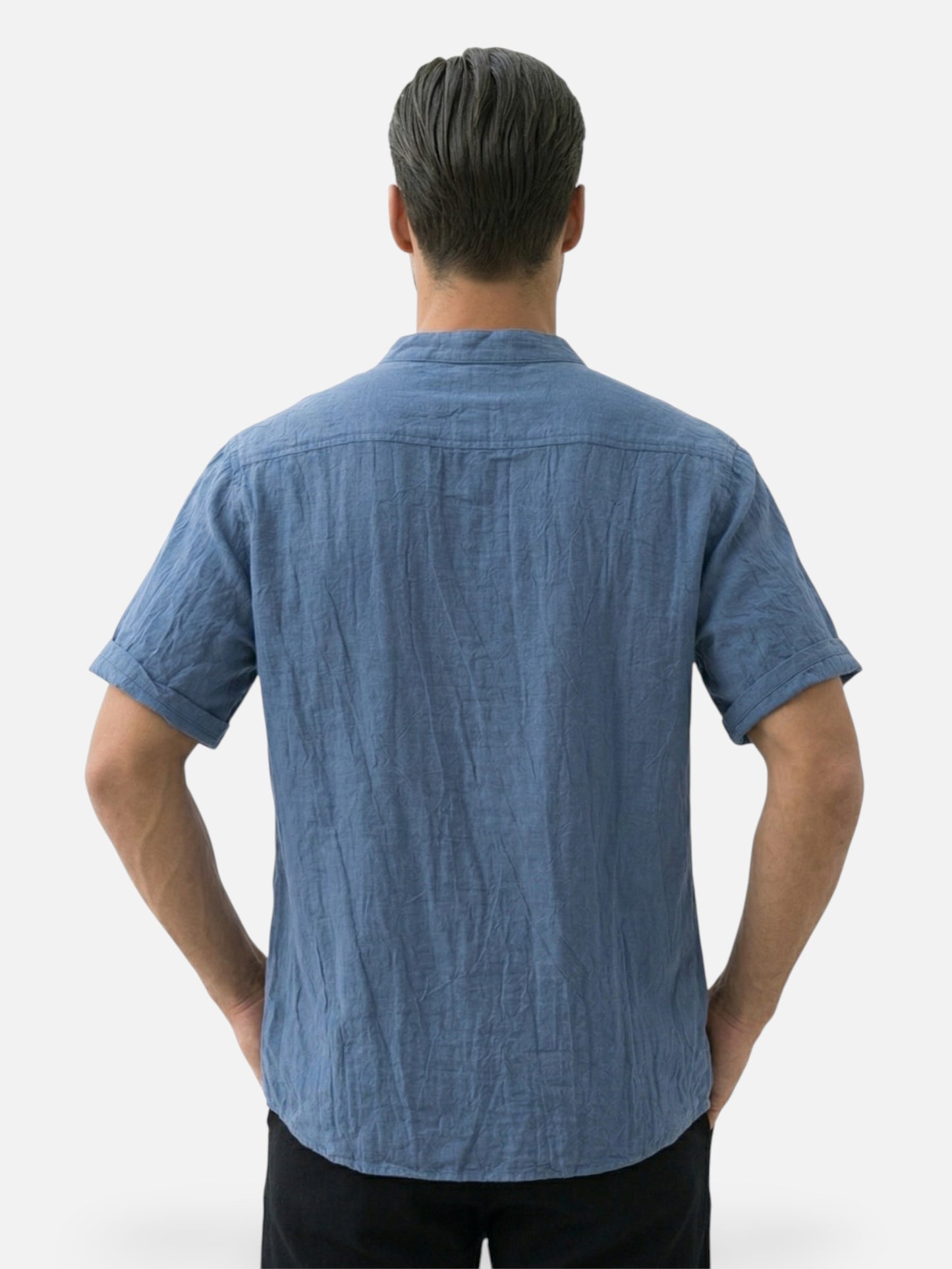 Montviro | Men’s Mandarin Collar Shirt – Casual Refined Style