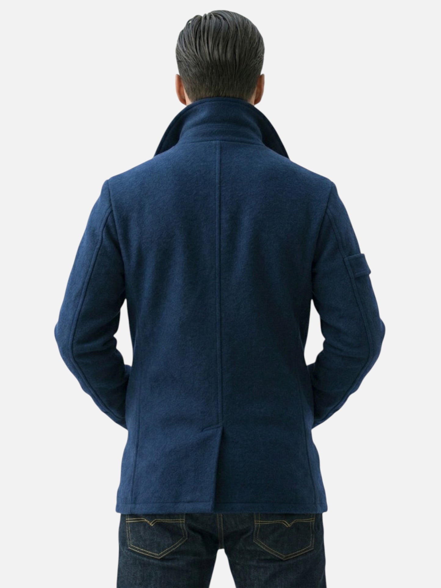 Montviro | Men’s Structured Overcoat – Classic Nautical Elegance