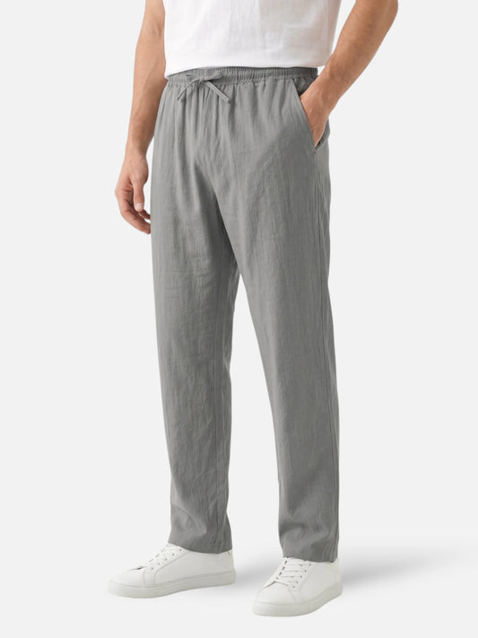 Montviro | Men’s Linen Style Trousers – Coastal Summer Elegance