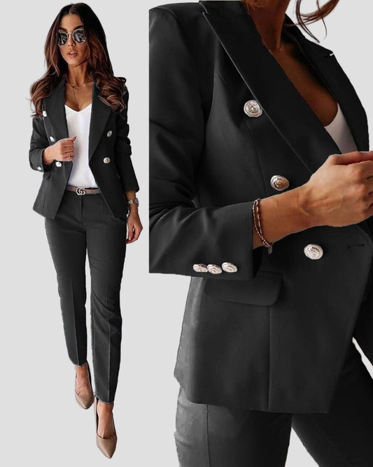 Women’s Blazer & Trouser Set – Elegant Two-Piece Suit | Montviro