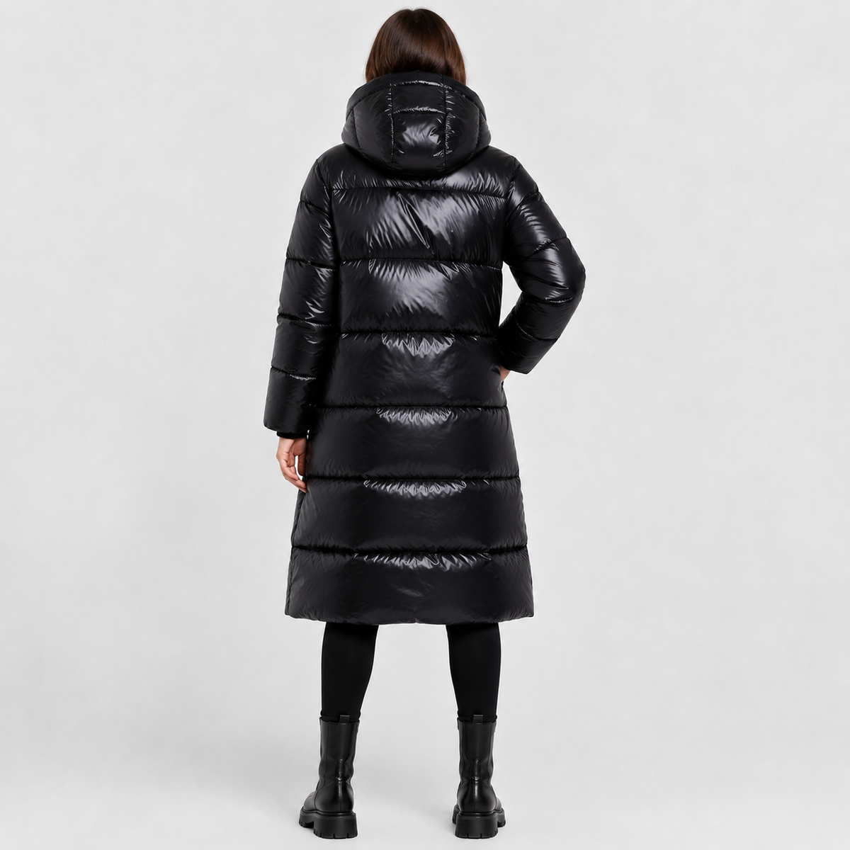 Montviro | Women's Long Hooded Winter Coat - Thickened Zip-Up Style