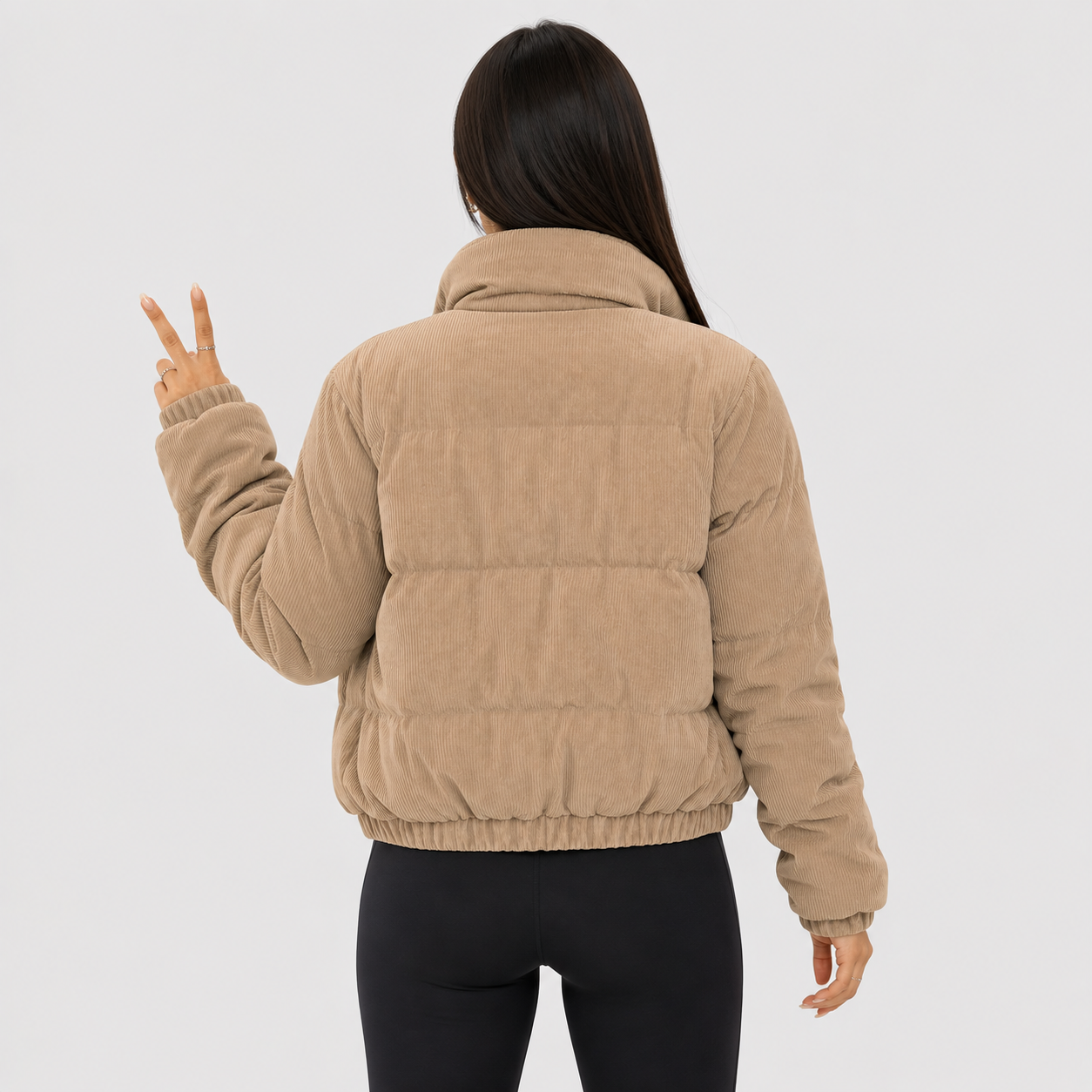Montviro | Women's Quilted Jacket - Warm Padded Zip-Up Winter Coat