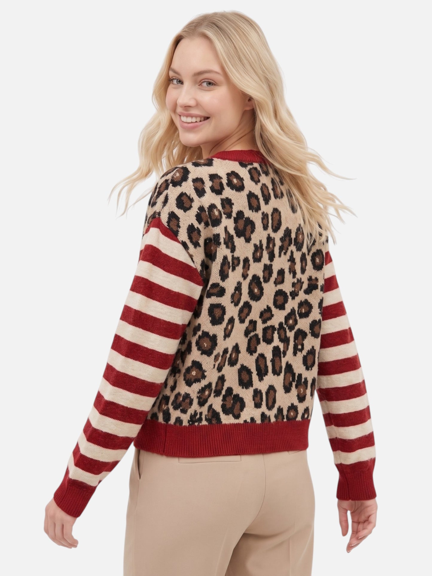 Montviro | Women’s Button Front Leopard Cardigan
