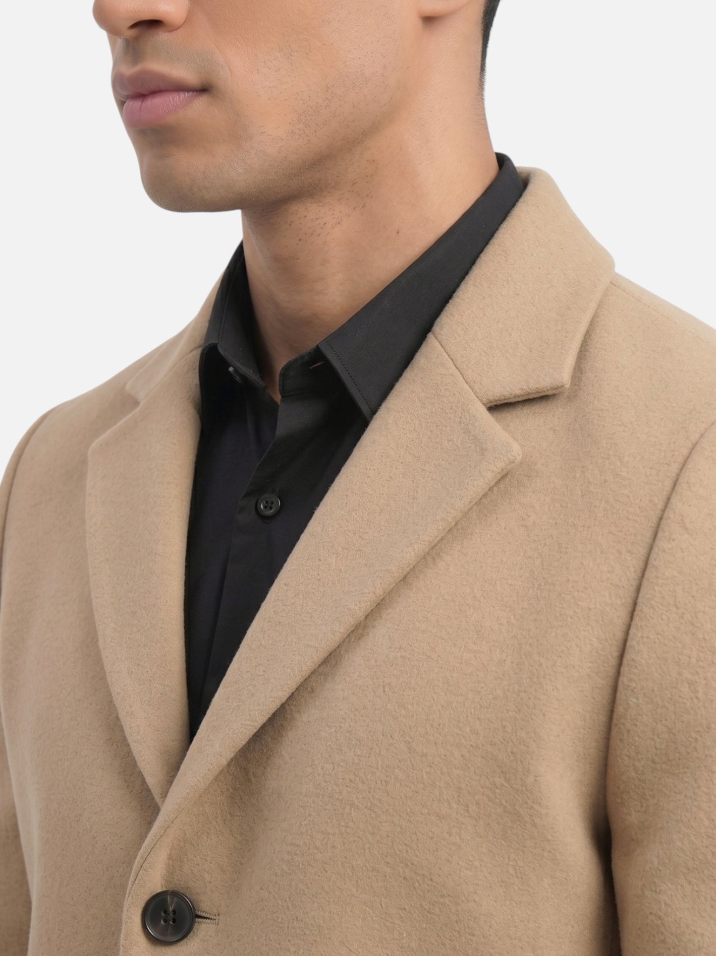 Montviro | Men's Single-Breasted Overcoat – Classic Business Style