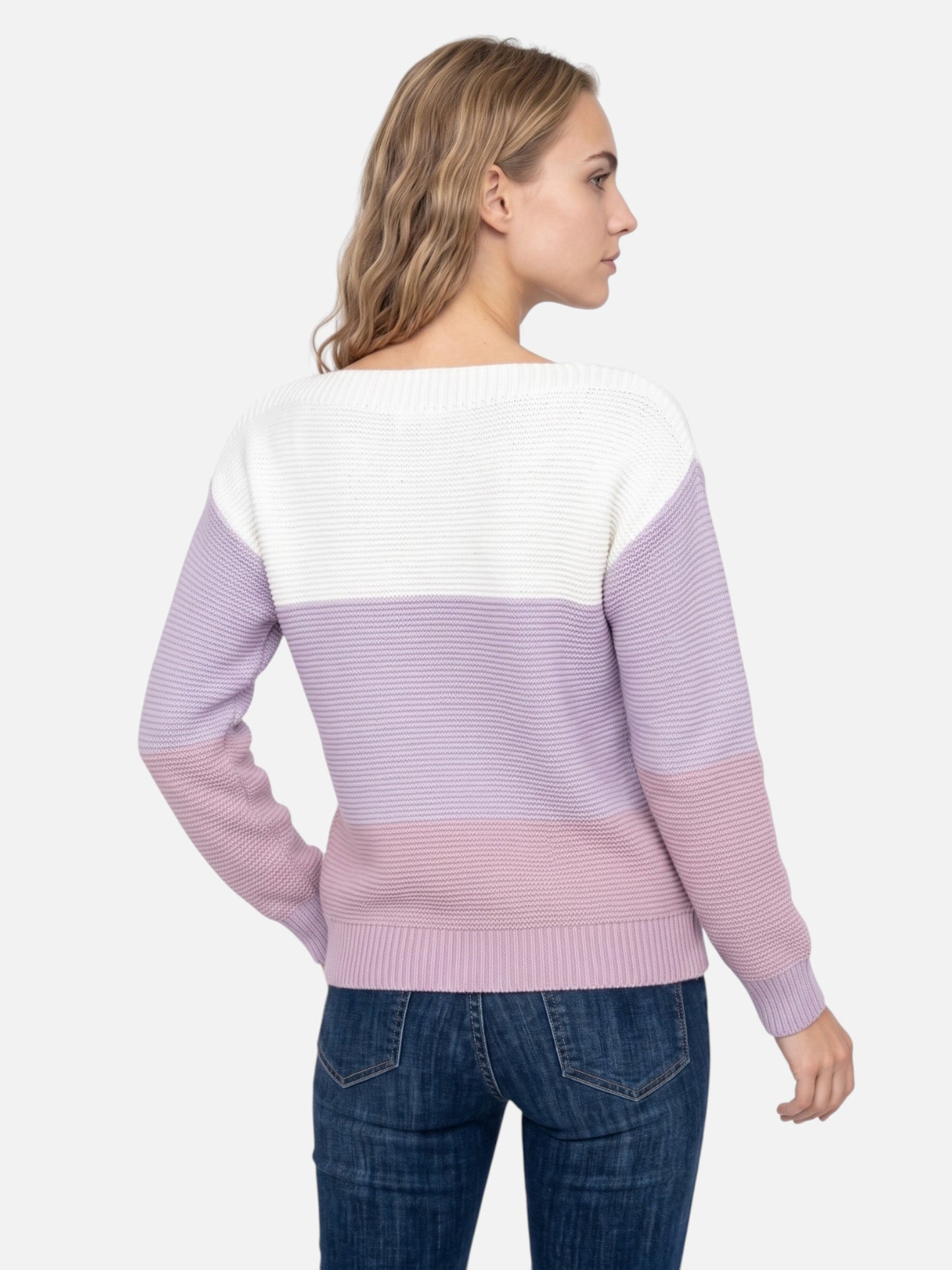 Montviro | Women’s Colour-Blocked Drop-Shoulder Knit Sweater