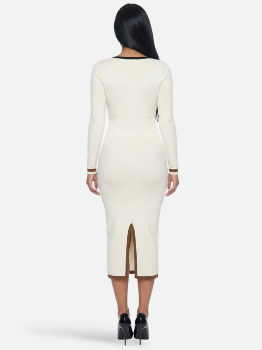 Montviro | Women’s Striped Knit Dress – Refined Contemporary Style