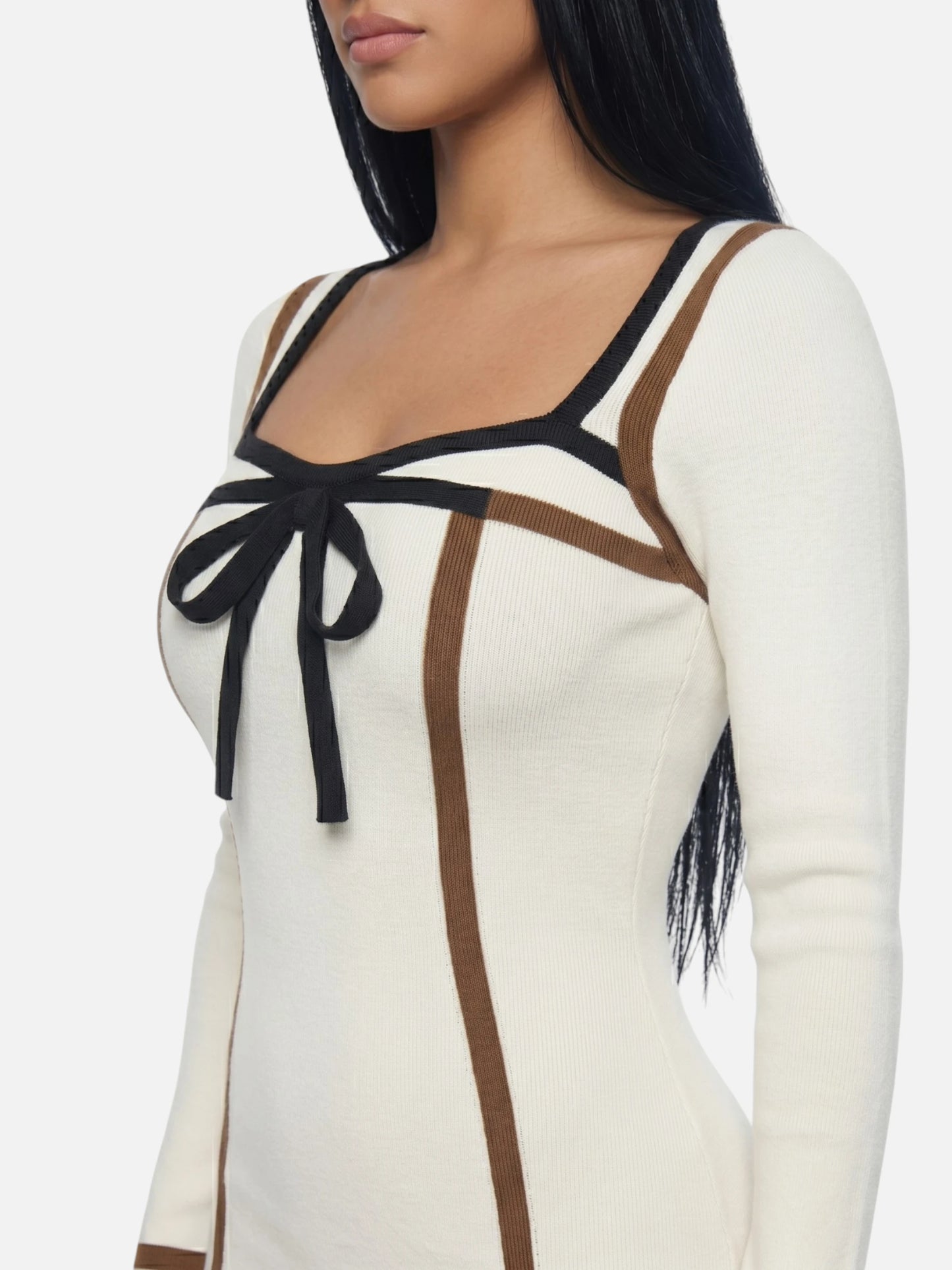 Montviro | Women’s Striped Knit Dress – Refined Contemporary Style