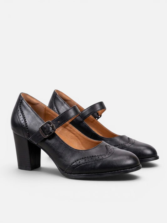 Montviro | Women’s Vintage Orthopedic Heels – Elegant Everyday Comfort
