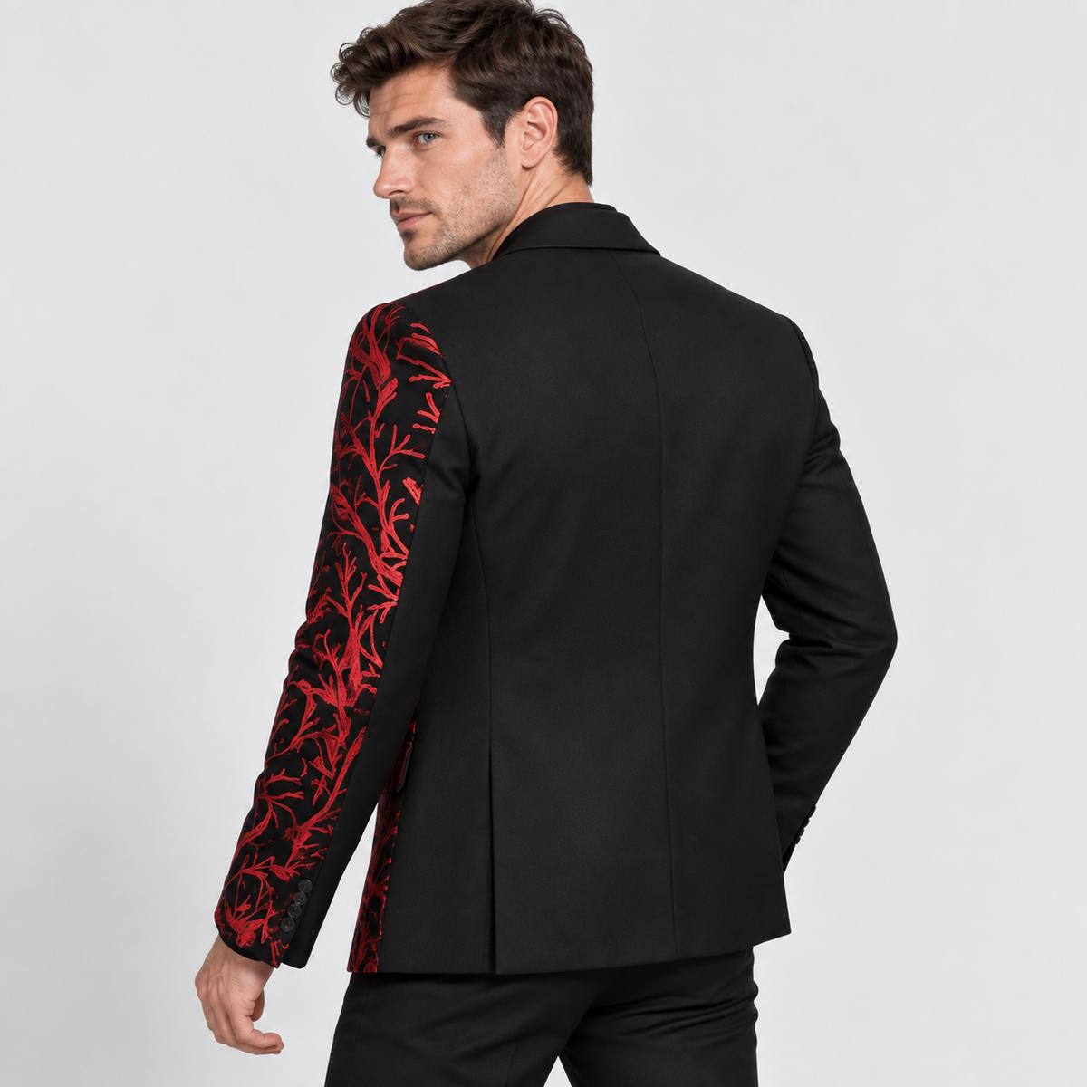 Montviro | Men’s Lapel Sequin Jacket Luxury Party Suit Style