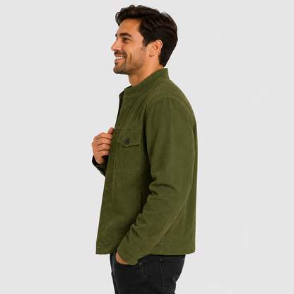 Montviro | Men's Casual Jacket Stand Collar Button Front