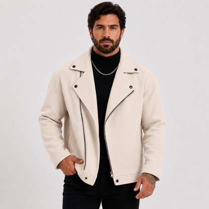 Montviro | Men’s Fleece Jacket Lapel Collar Regular Fit Casual