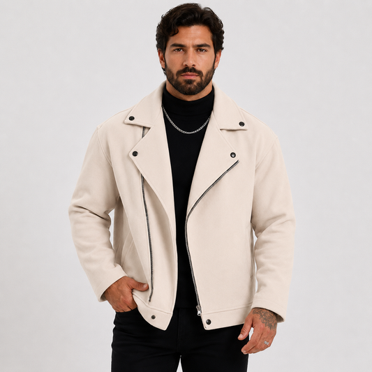 Montviro | Men’s Fleece Jacket Lapel Collar Regular Fit Casual