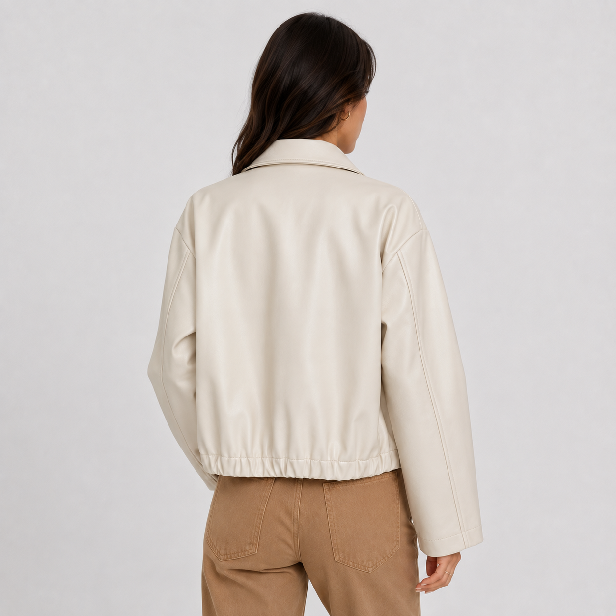 Montviro | Women's Lapel Zipper Jacket – Classic Fall & Autumn Style