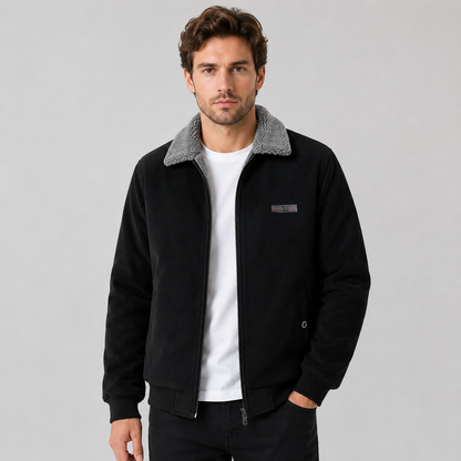 Montviro | Men's Corduroy Jacket Warm Fleece Lined Classic Winter Style