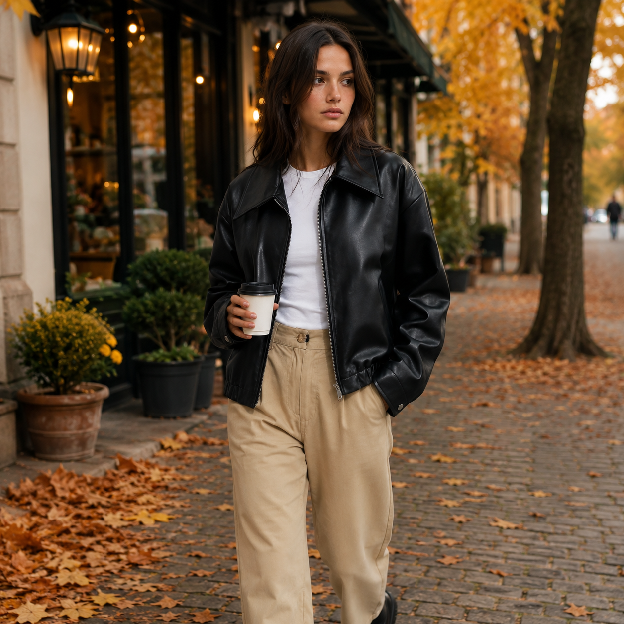 Montviro | Women's Faux Leather Jacket
