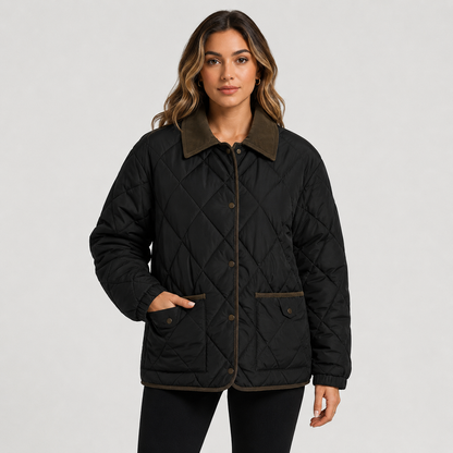 Montviro | Women’s Quilted Puffer Jacket – Warm Short Winter Coat