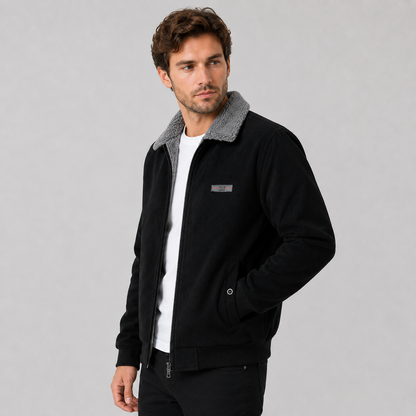 Montviro | Men's Corduroy Jacket Warm Fleece Lined Classic Winter Style