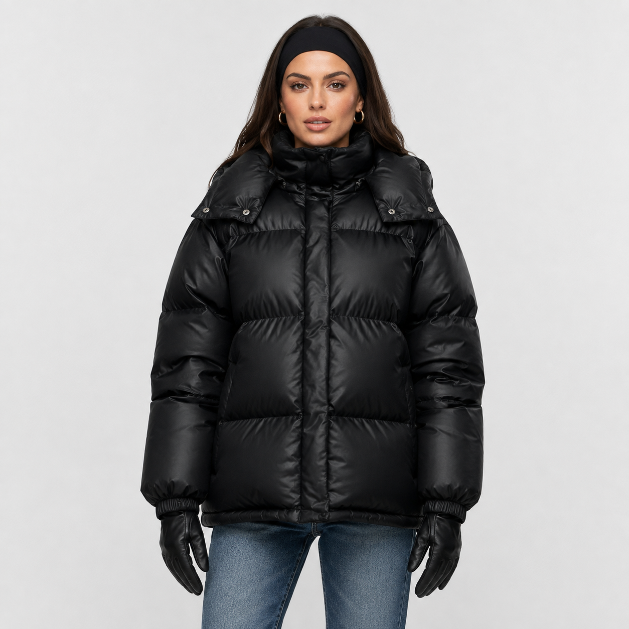 Montviro | Women's Winter Puffer Jacket – Warm Hooded Zip-Up Coat