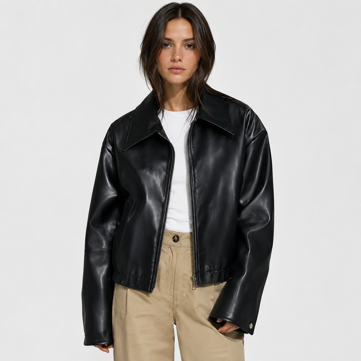 Montviro | Women's Faux Leather Jacket