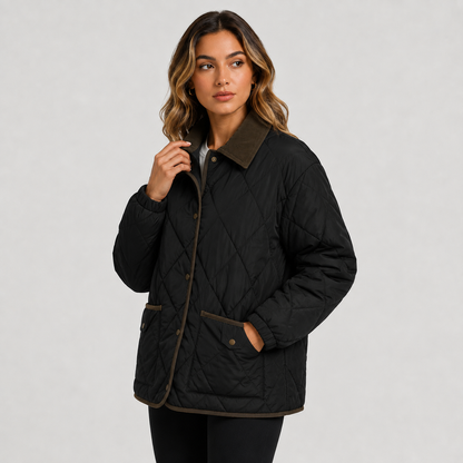 Montviro | Women’s Quilted Puffer Jacket – Warm Short Winter Coat