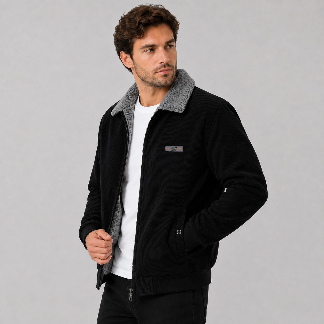 Montviro | Men's Corduroy Jacket Warm Fleece Lined Classic Winter Style