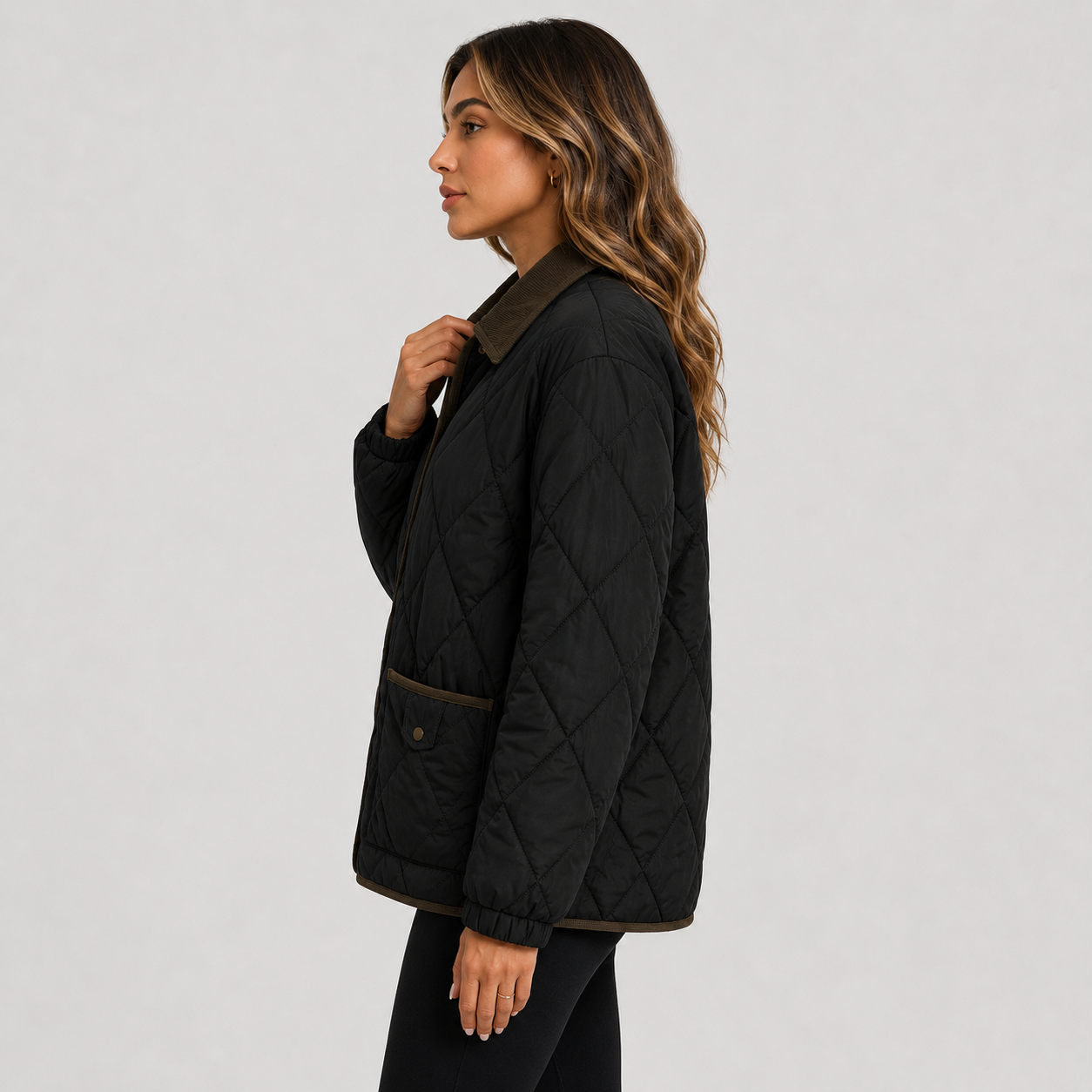 Montviro | Women’s Quilted Puffer Jacket – Warm Short Winter Coat