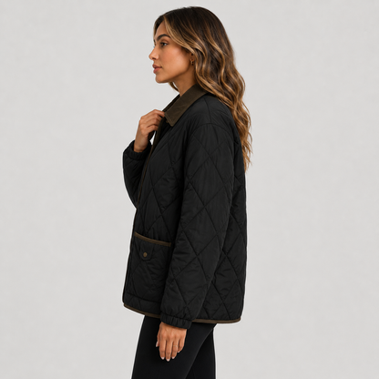 Montviro | Women’s Quilted Puffer Jacket – Warm Short Winter Coat