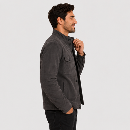 Montviro | Men's Casual Jacket Stand Collar Button Front