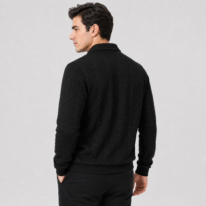 Montviro | Men's Quarter-Zip Sweater – Knit Pullover for Fall & Winter