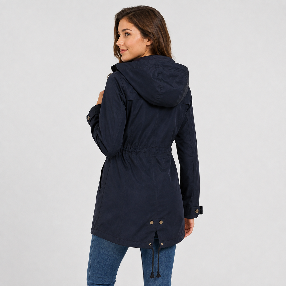 Montviro | Women’s Lightweight Hooded Windbreaker – Cotton Blend Jacket