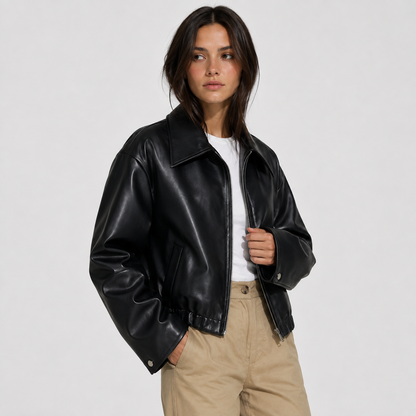 Montviro | Women's Faux Leather Jacket