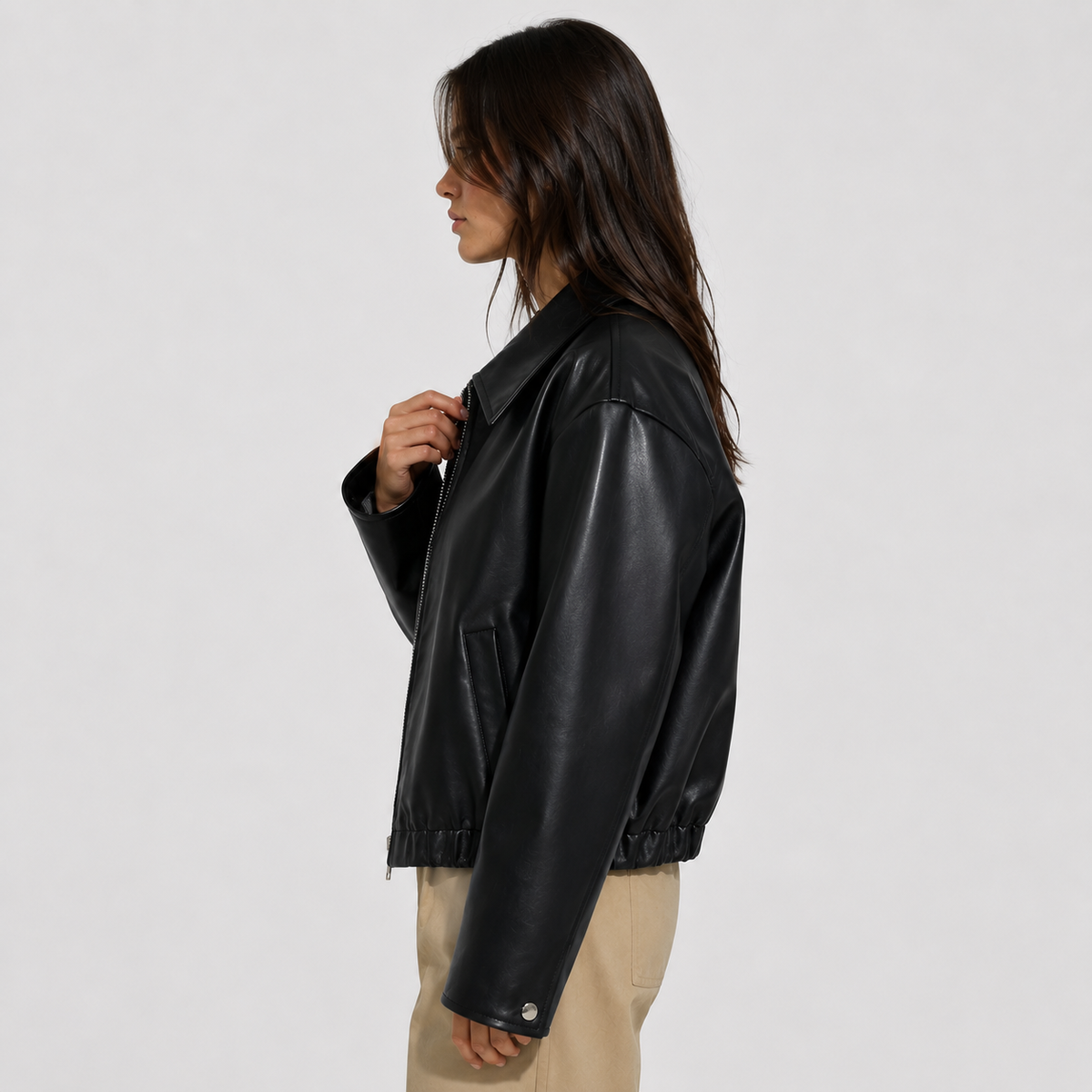 Montviro | Women's Faux Leather Jacket
