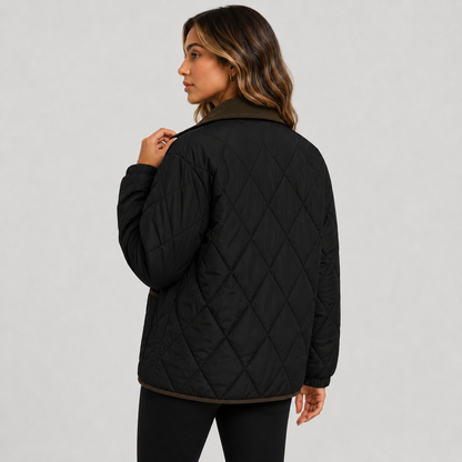 Montviro | Women’s Quilted Puffer Jacket – Warm Short Winter Coat