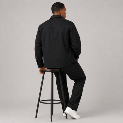 Montviro | Men's Knit Jacket & Pants Set, Regular Fit, Smart Casual