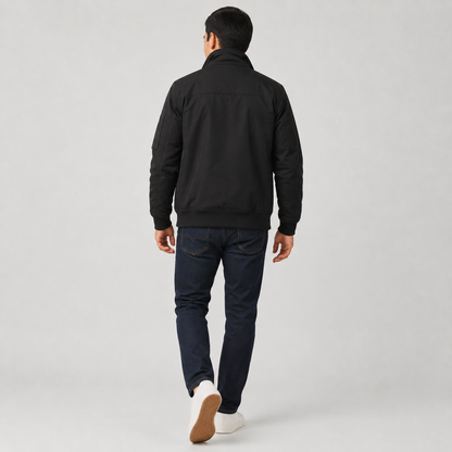 Montviro | Men’s Bomber Jacket – Multi-Pocket Zip-Up Regular Fit