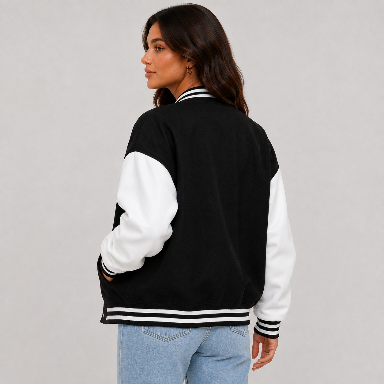 Montviro | Women's Varsity Jacket Long Sleeve Letter Graphic Fall Jacket