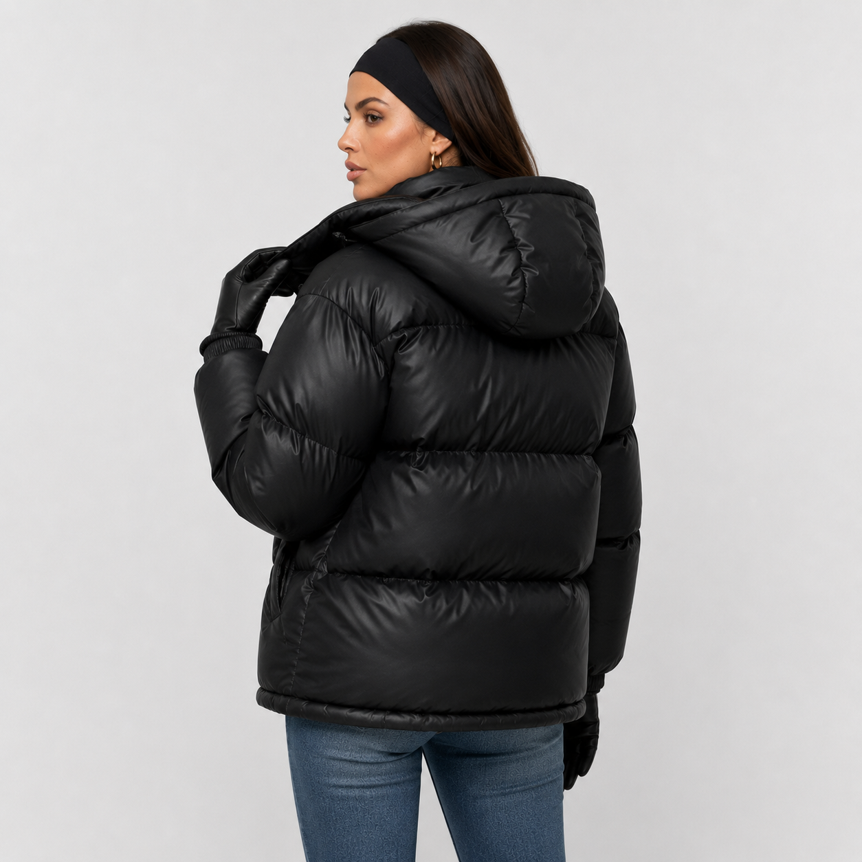 Montviro | Women's Winter Puffer Jacket – Warm Hooded Zip-Up Coat