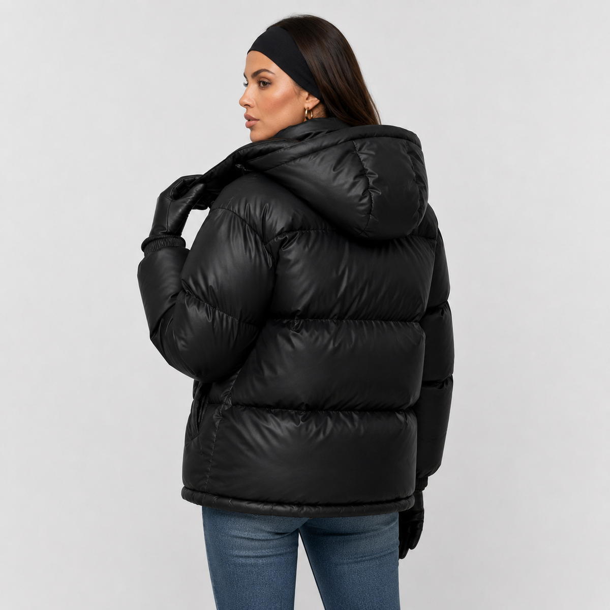 Montviro | Women's Winter Puffer Jacket – Warm Hooded Zip-Up Coat