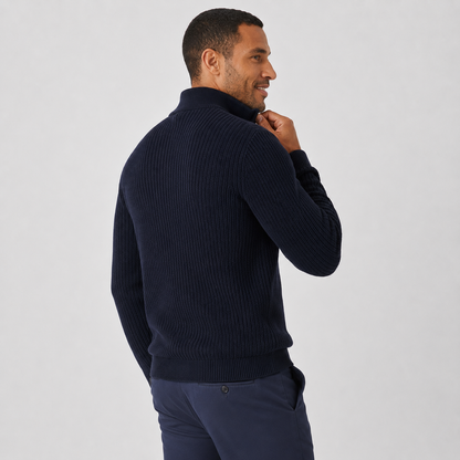 Montviro | Men’s Half Zip Sweater Viscose Knit Regular Fit