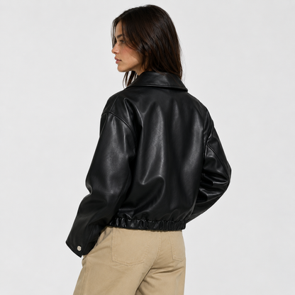 Montviro | Women's Faux Leather Jacket