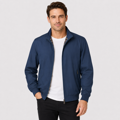 Montviro | Men's Lightweight Autumn Jacket – Zip-Up Stand Collar