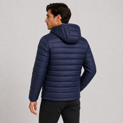 Montviro | Men's Quilted Hooded Jacket - Warm Winter Full Zip