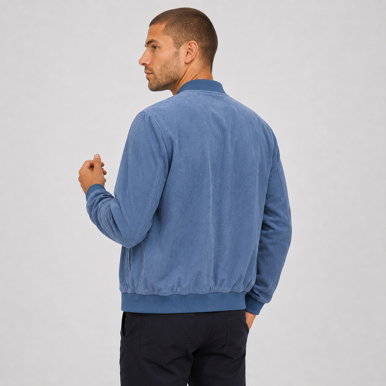 Montviro | Men's Jacket Stand Collar Regular Fit Zip-Up Casual