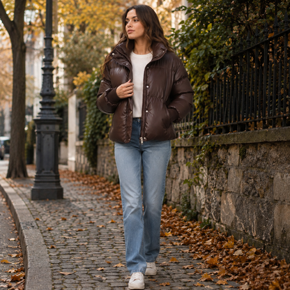 Montviro | Women's Puffer Jacket - Warm Winter Coat Loose Fit with Pockets