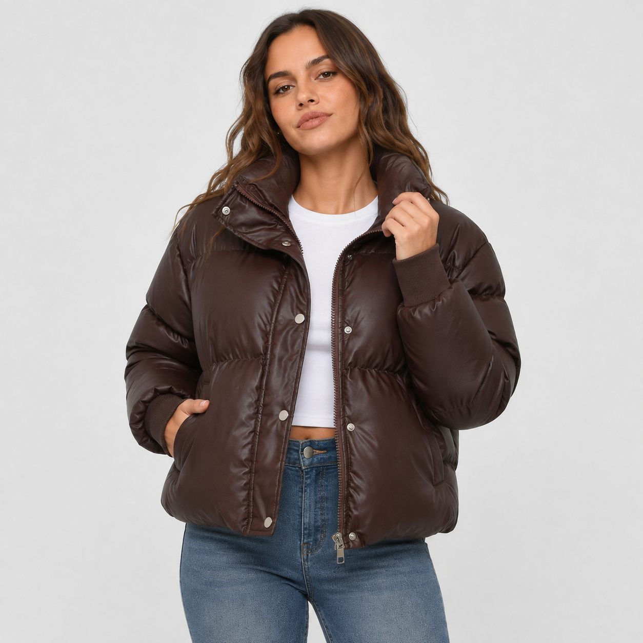Montviro | Women's Puffer Jacket - Warm Winter Coat Loose Fit with Pockets