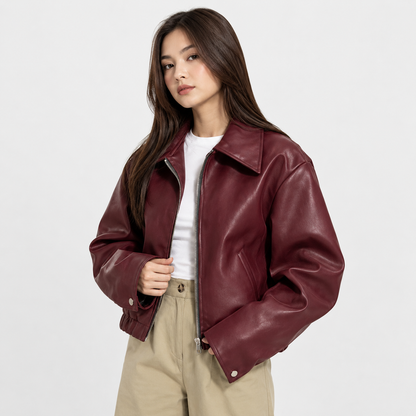 Montviro | Women's Faux Leather Jacket
