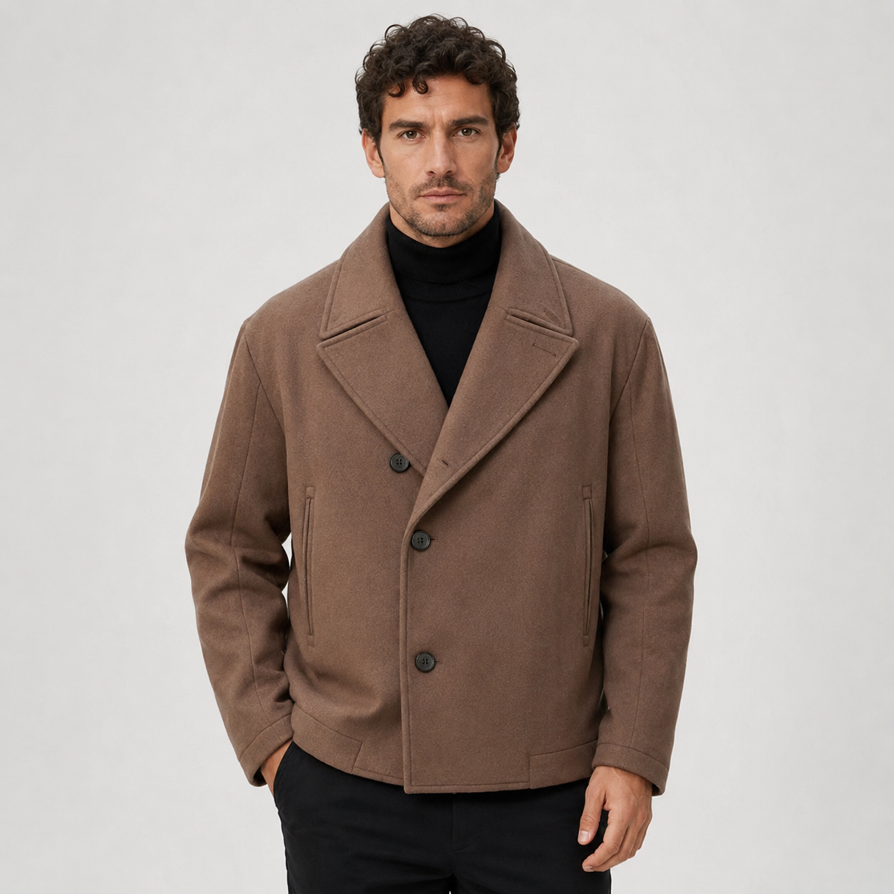 Montviro | Men's Softshell Jacket - Lapel Collar Fall Winter Coat