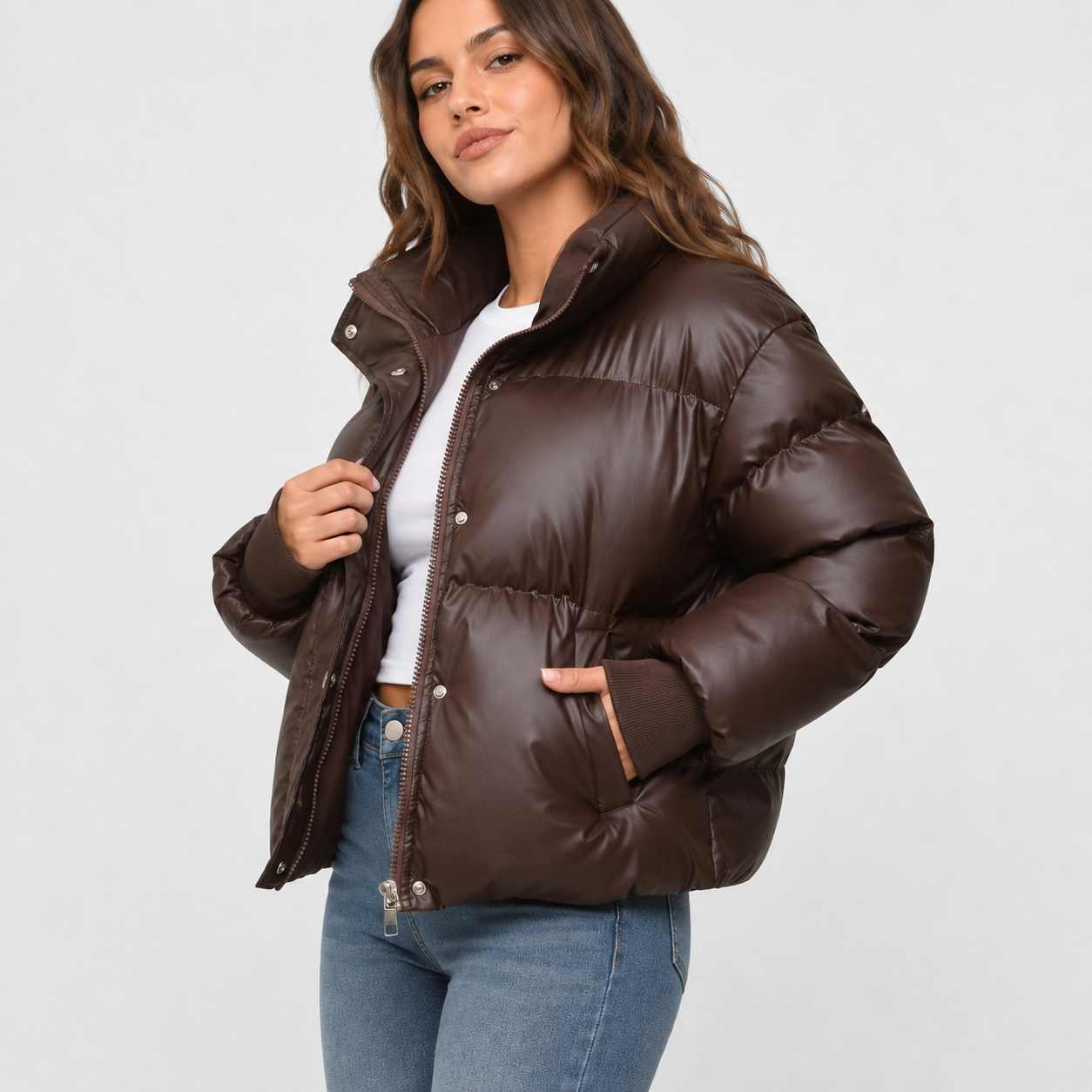 Montviro | Women's Puffer Jacket - Warm Winter Coat Loose Fit with Pockets